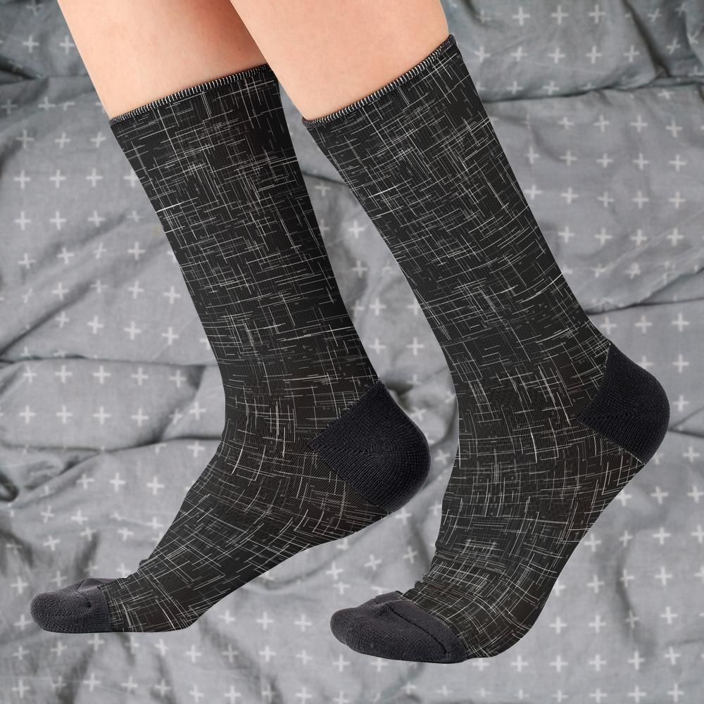Matching tie pattern dress socks