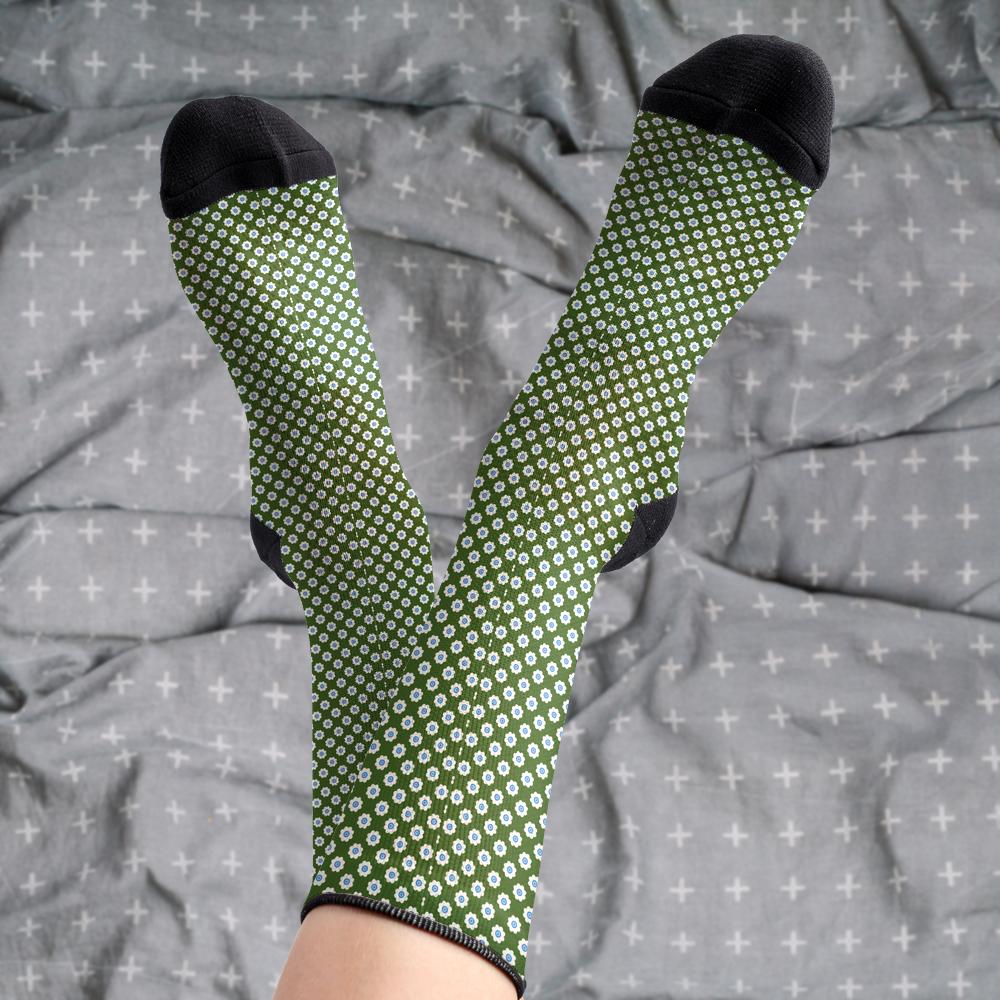 Matching tie pattern dress socks