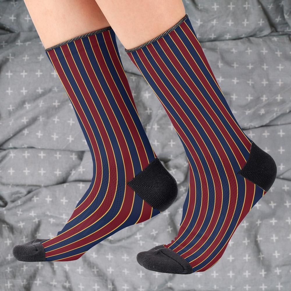 Matching tie pattern dress socks