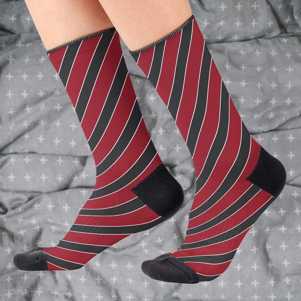 Matching tie pattern dress socks