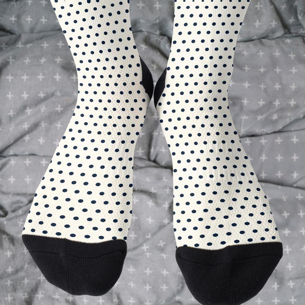 Matching tie pattern dress socks