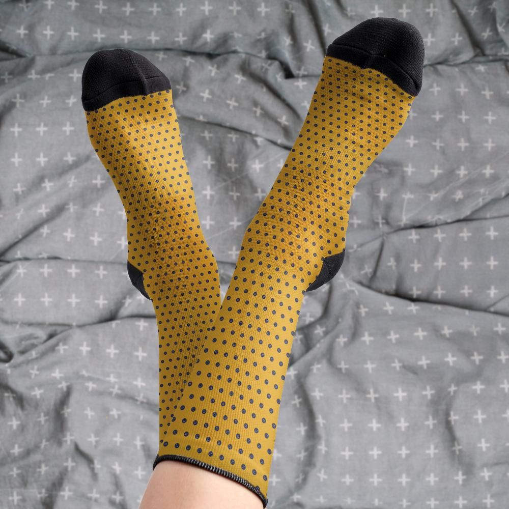 Matching tie pattern dress socks