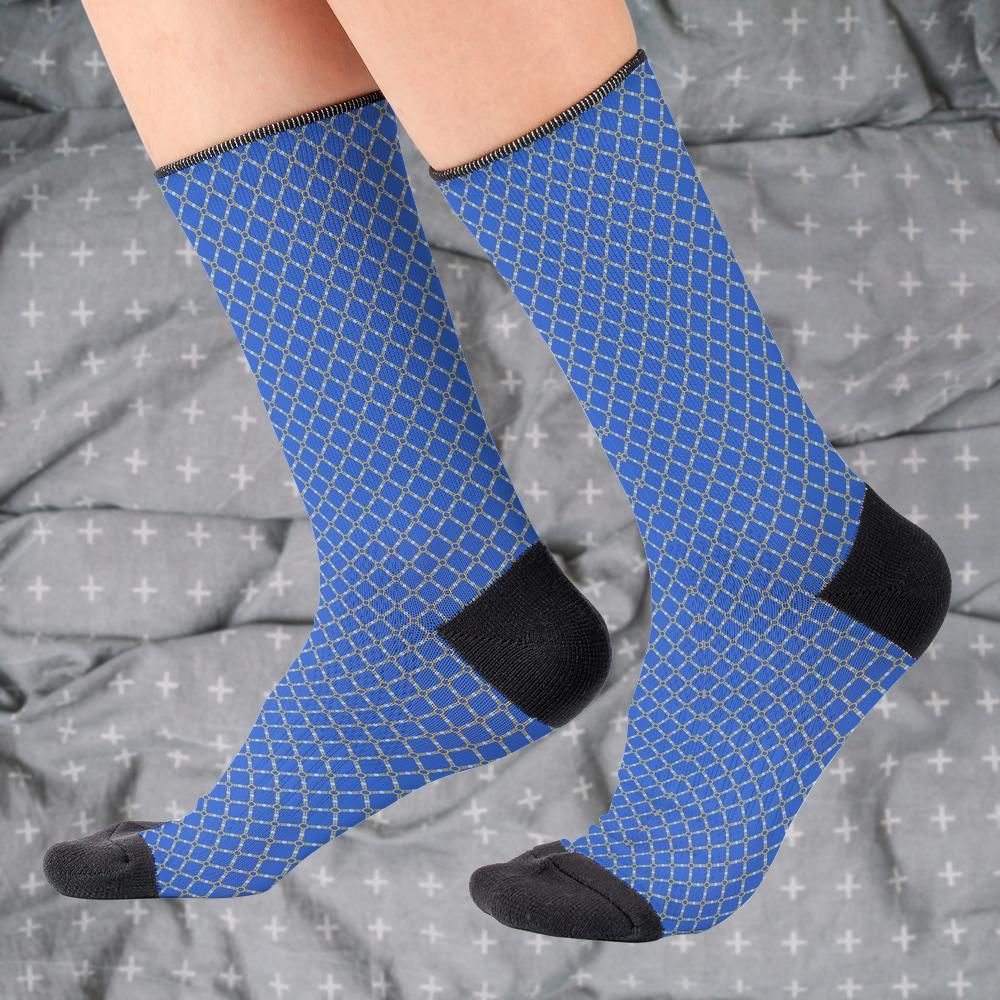 Matching tie pattern dress socks