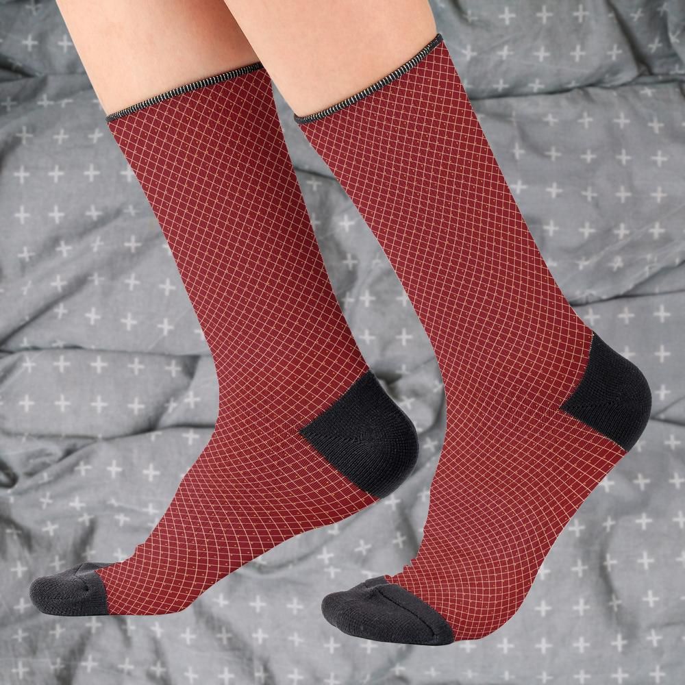 Matching tie pattern dress socks