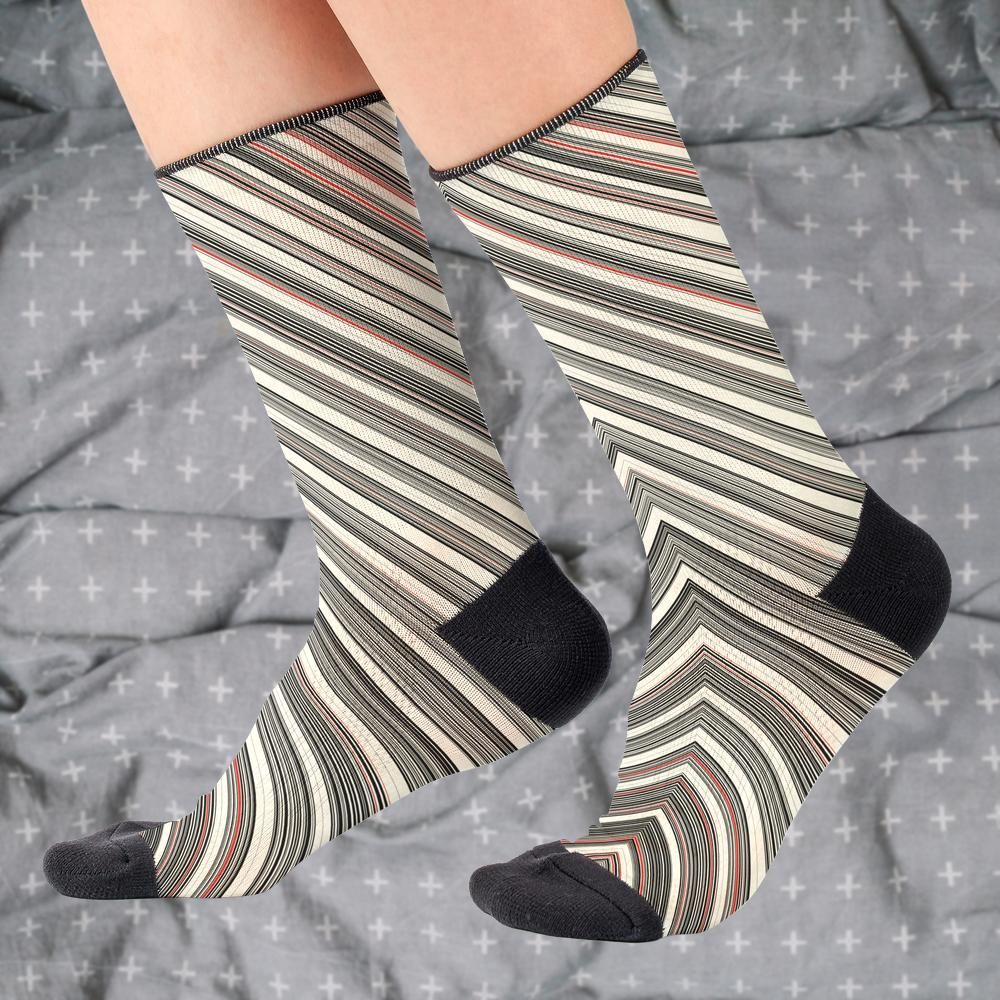 Matching tie pattern dress socks