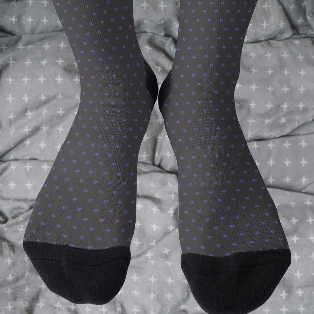Matching tie pattern dress socks