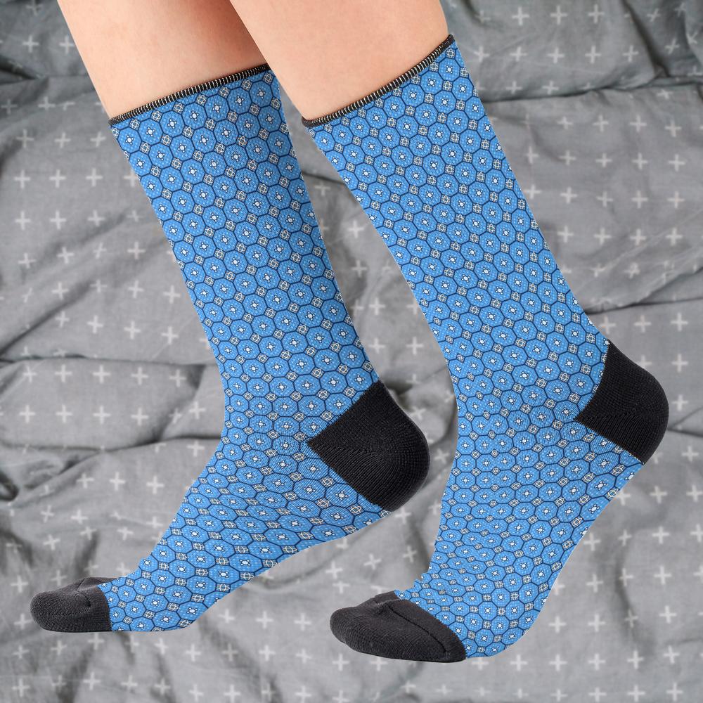 Matching tie pattern dress socks