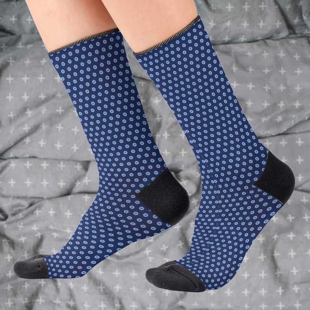 Matching tie pattern dress socks
