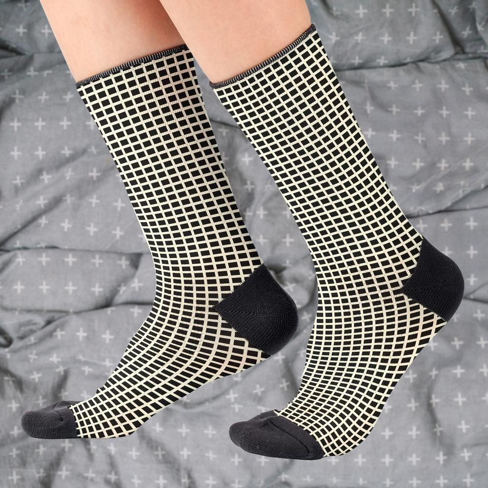 Matching tie pattern dress socks