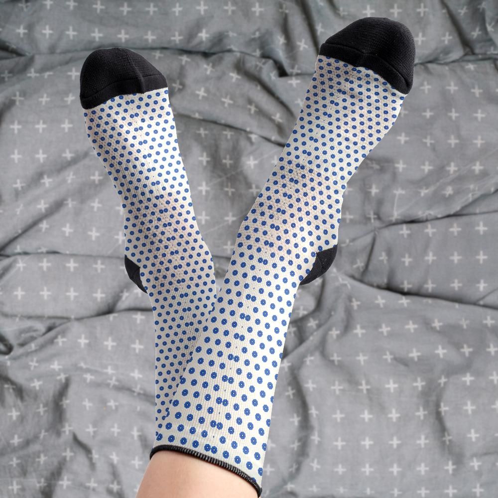 Matching tie pattern dress socks