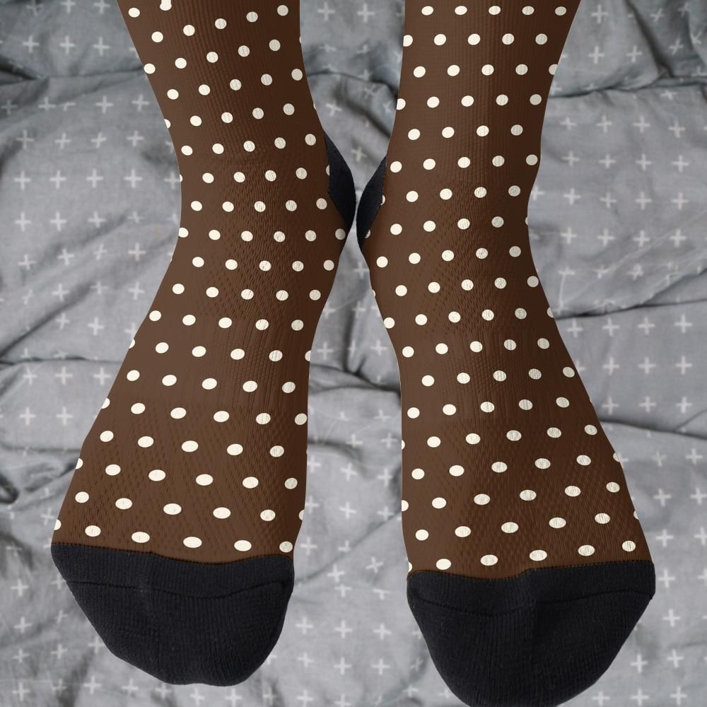 Matching tie pattern dress socks