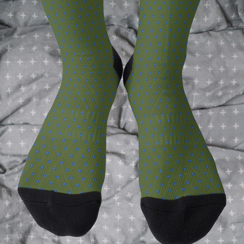 Matching tie pattern dress socks