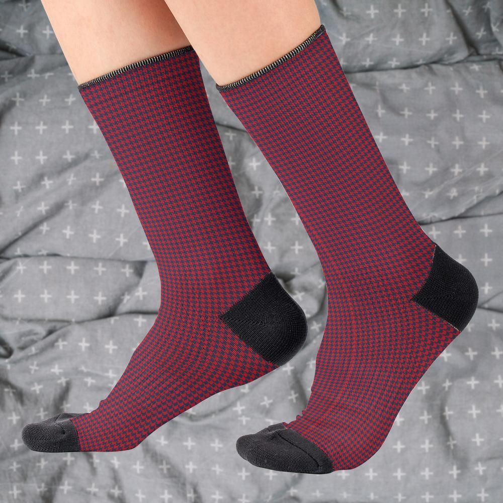 Matching tie pattern dress socks