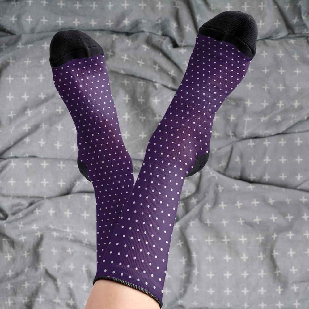 Matching tie pattern dress socks