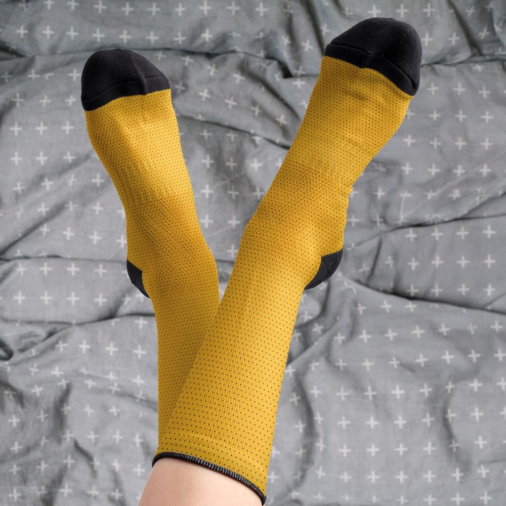 Matching tie pattern dress socks
