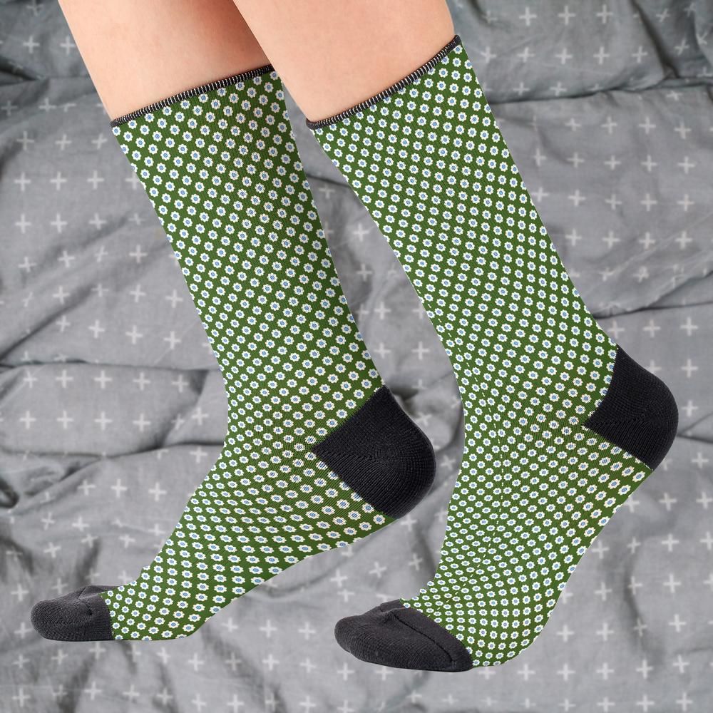Matching tie pattern dress socks