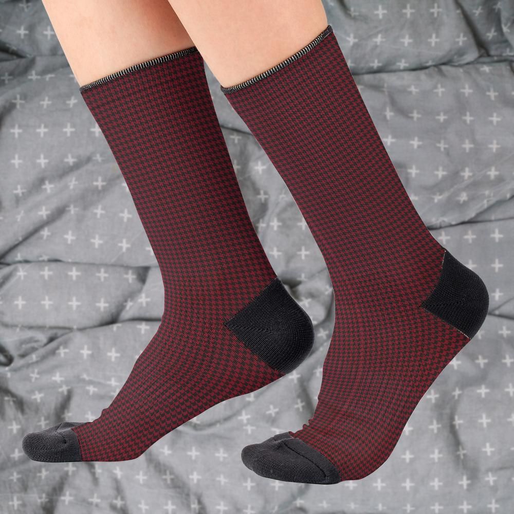 Matching tie pattern dress socks