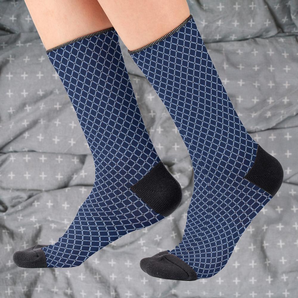 Matching tie pattern dress socks