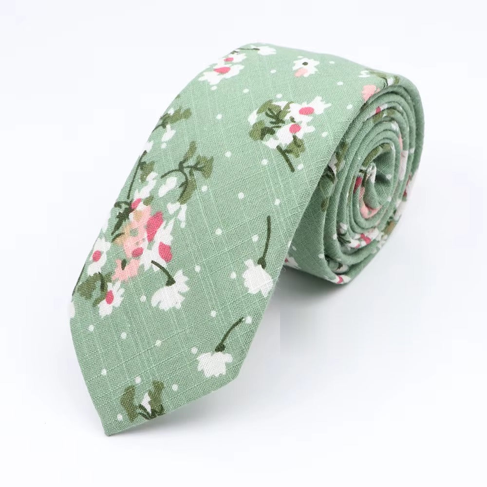 Veneto - Sage Blossom Dot Tie