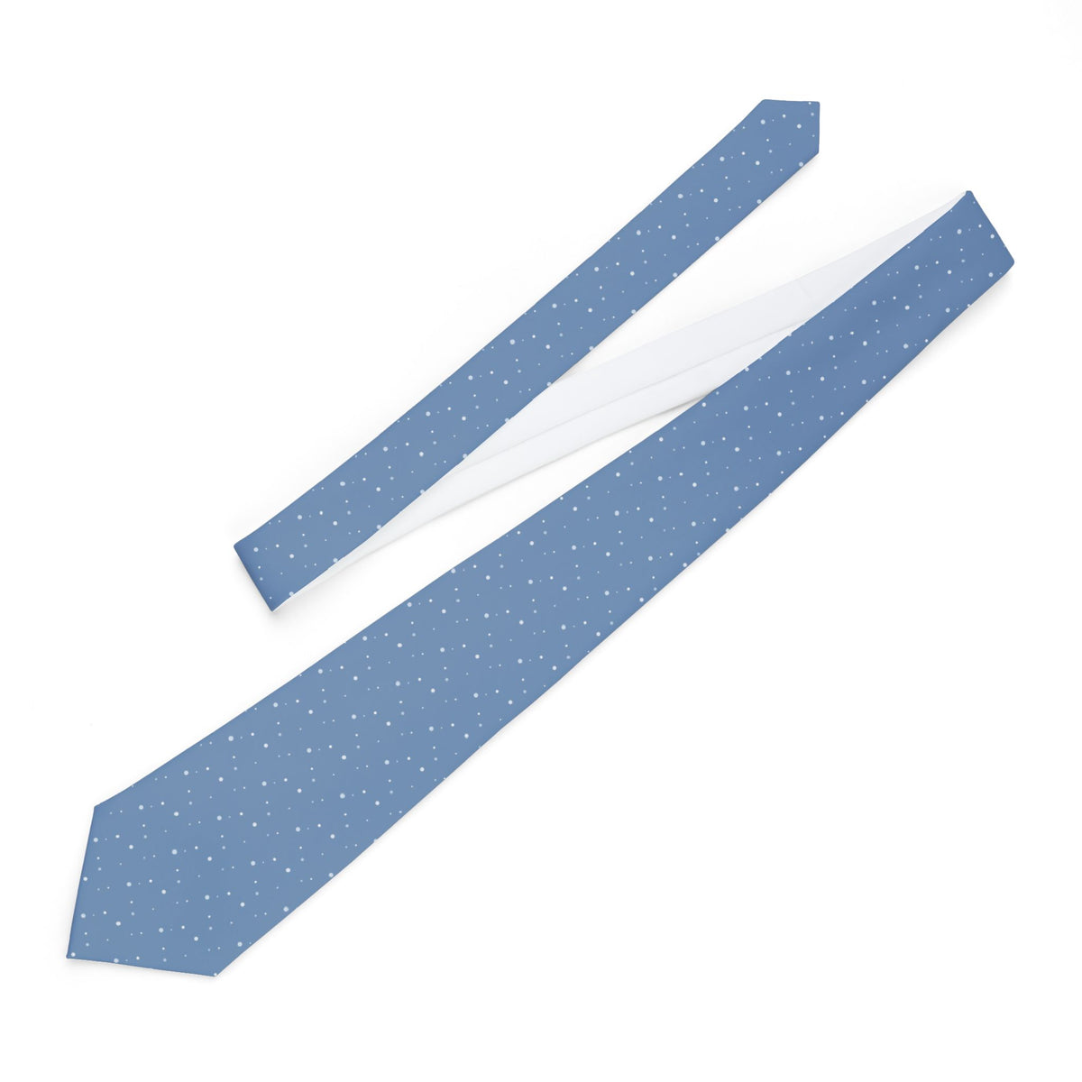 Bosco Talisman Tie - Dusty Blue Scatter Dot