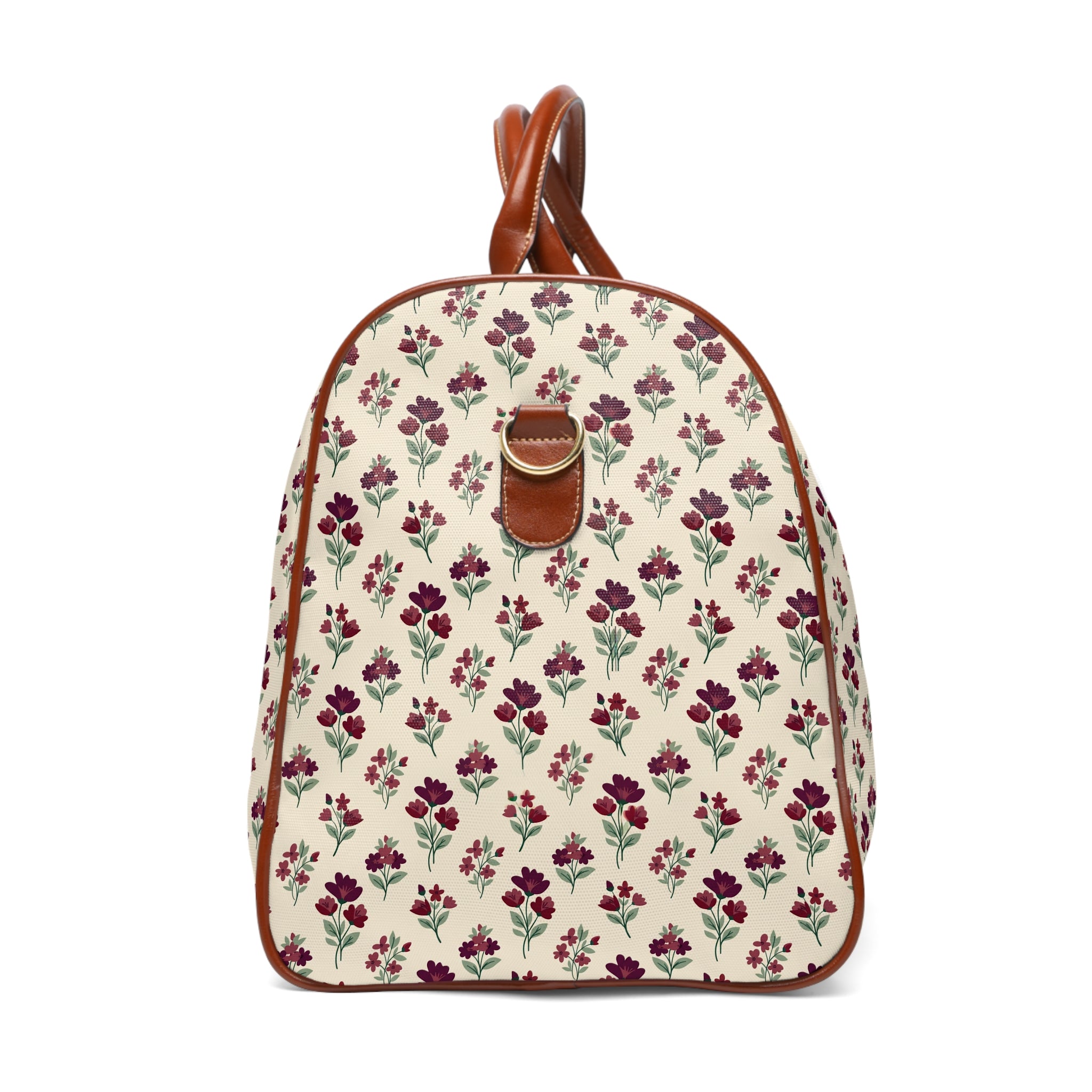 Ashdown - Cream Burgundy Posy Travel Bag