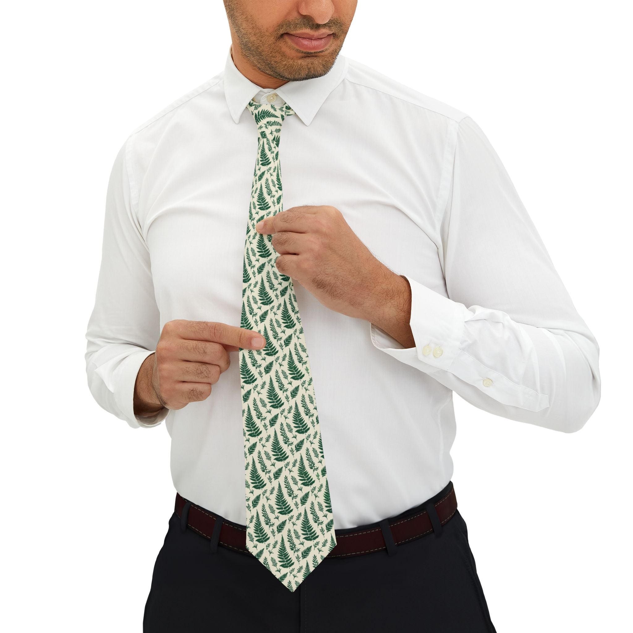Bayonne Talisman Tie - Fern Herbarium Ivory