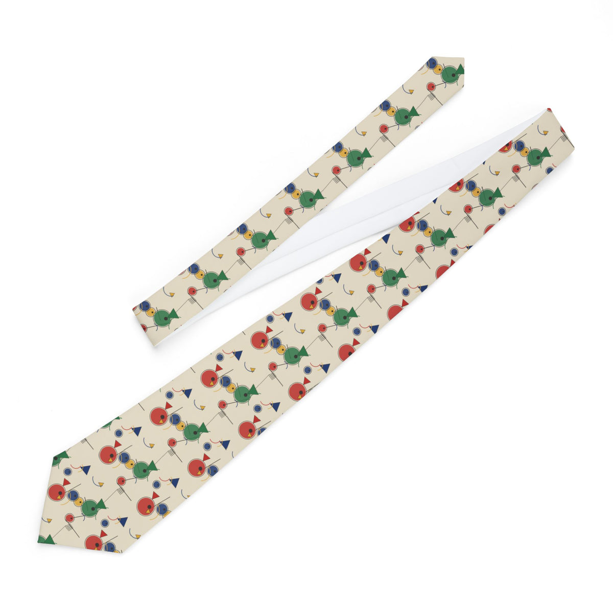 Realp Talisman Tie - Abstract Composition Cream