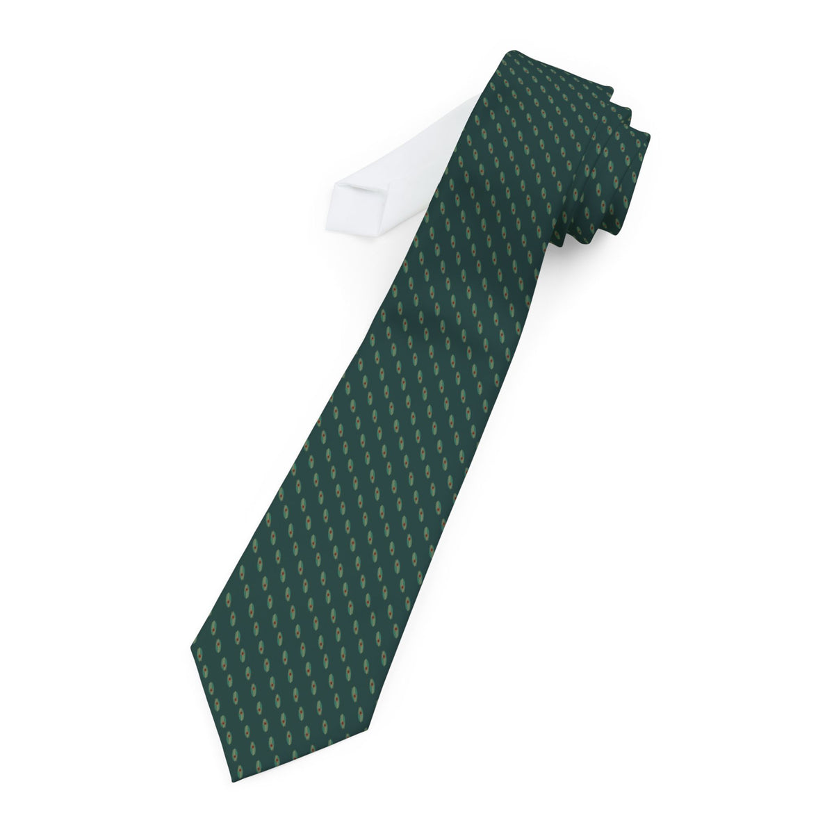 Mogno Talisman Tie - Teal Rust Pheasant Eye Feather