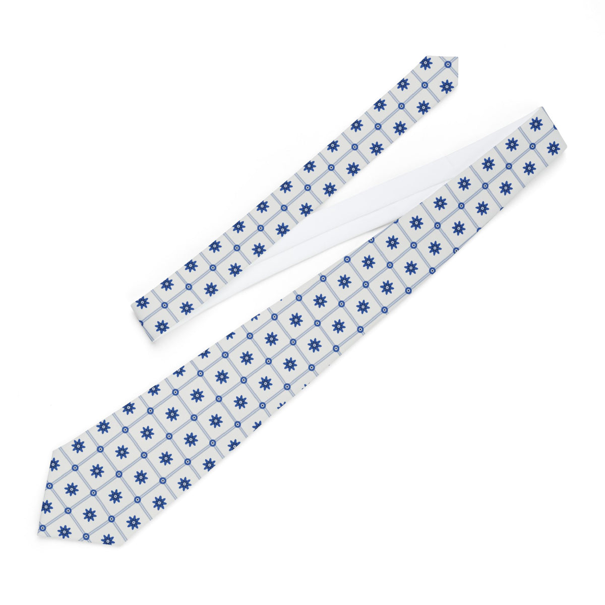 Dierikon Talisman Tie - Delft Tile Blue