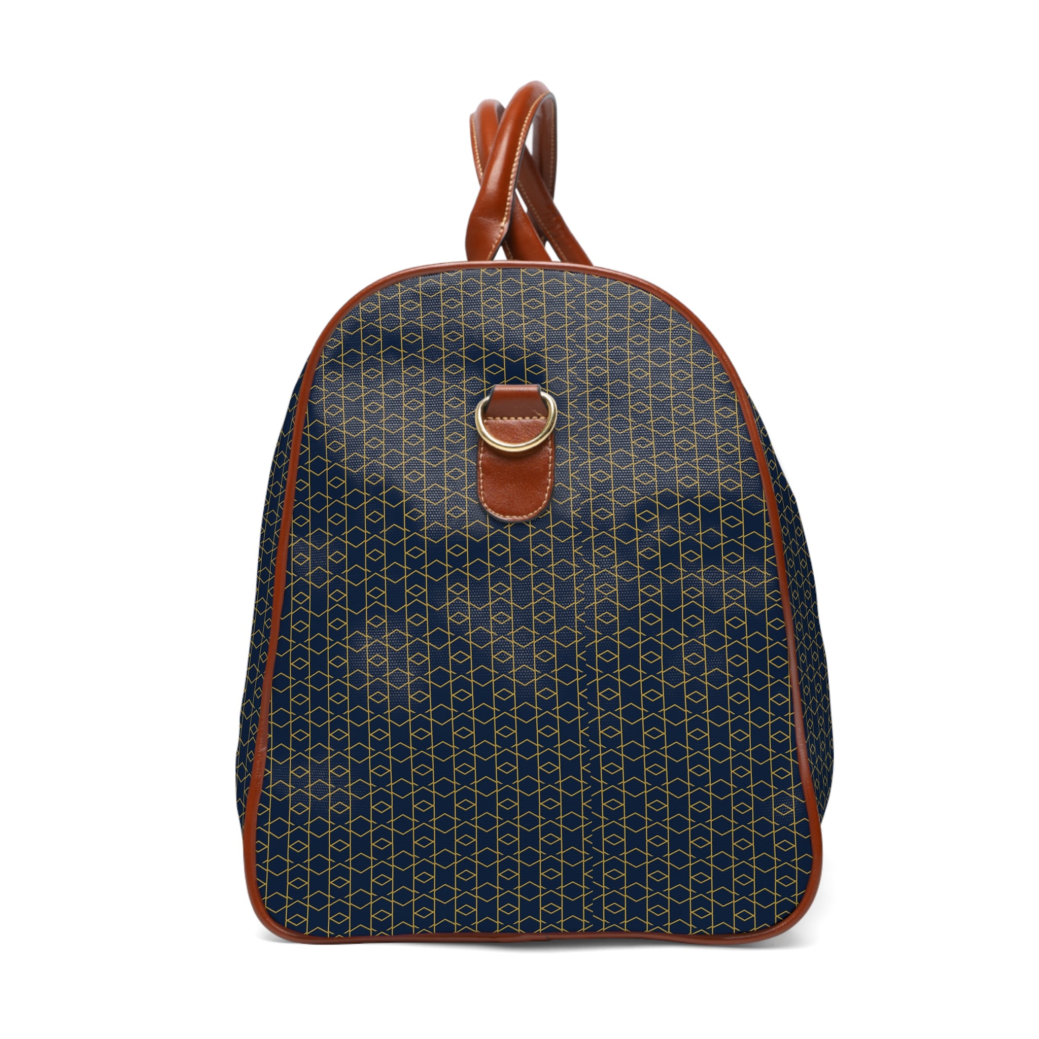 Villars - Navy Gold Honeycomb Travel Bag
