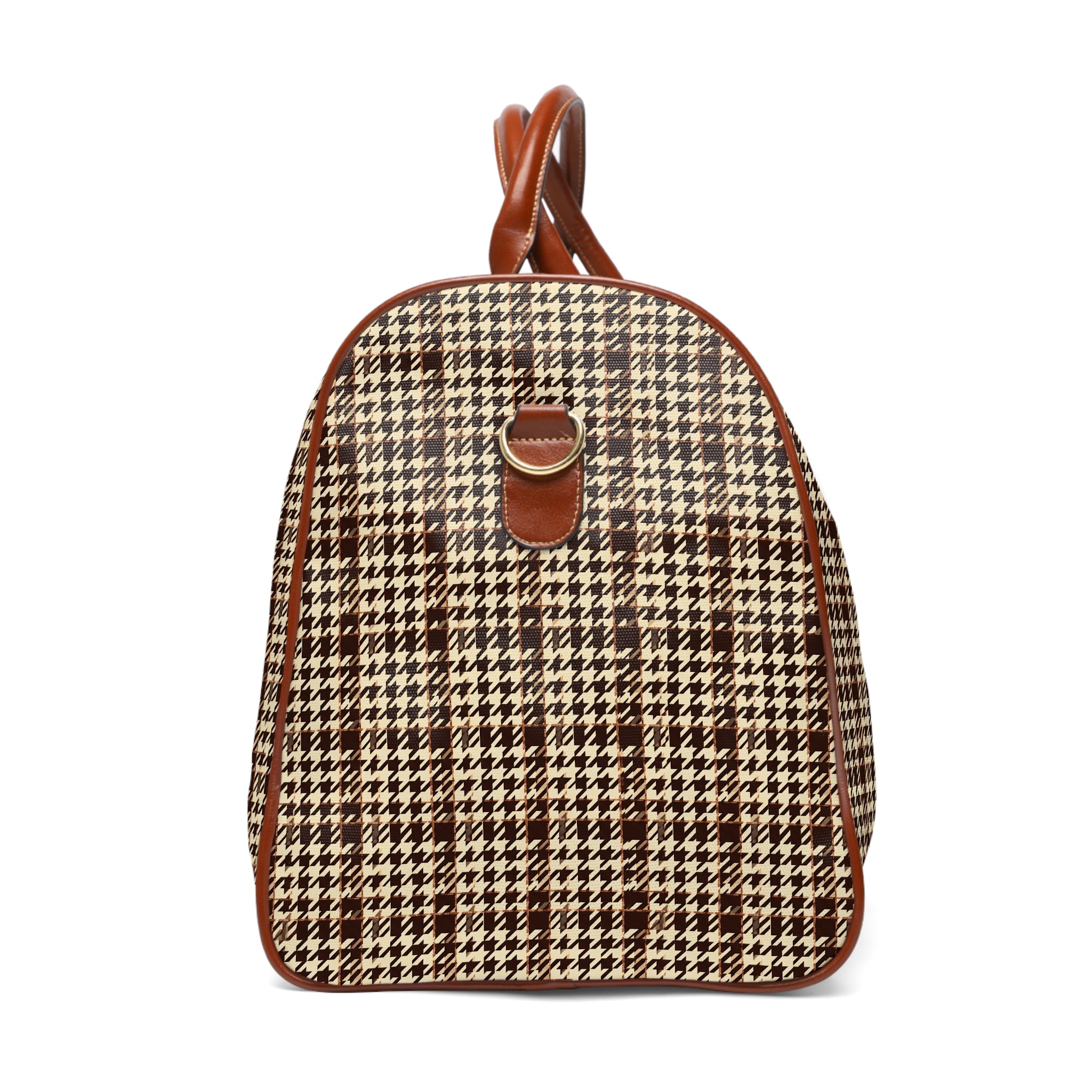 Sorrelford - Espresso Houndstooth Luxe Travel Bag