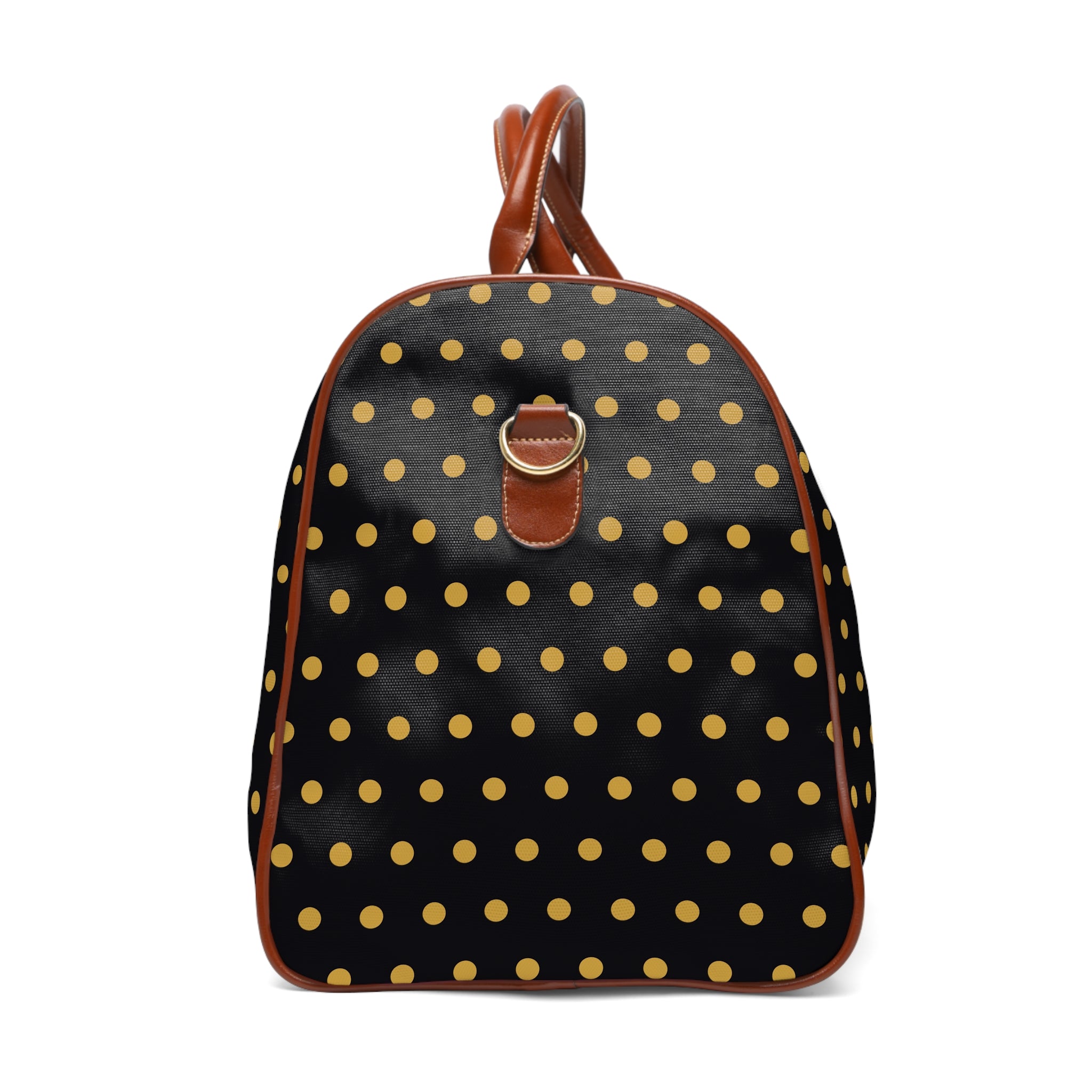 Imola - Black Gold Polka Dot Travel Bag