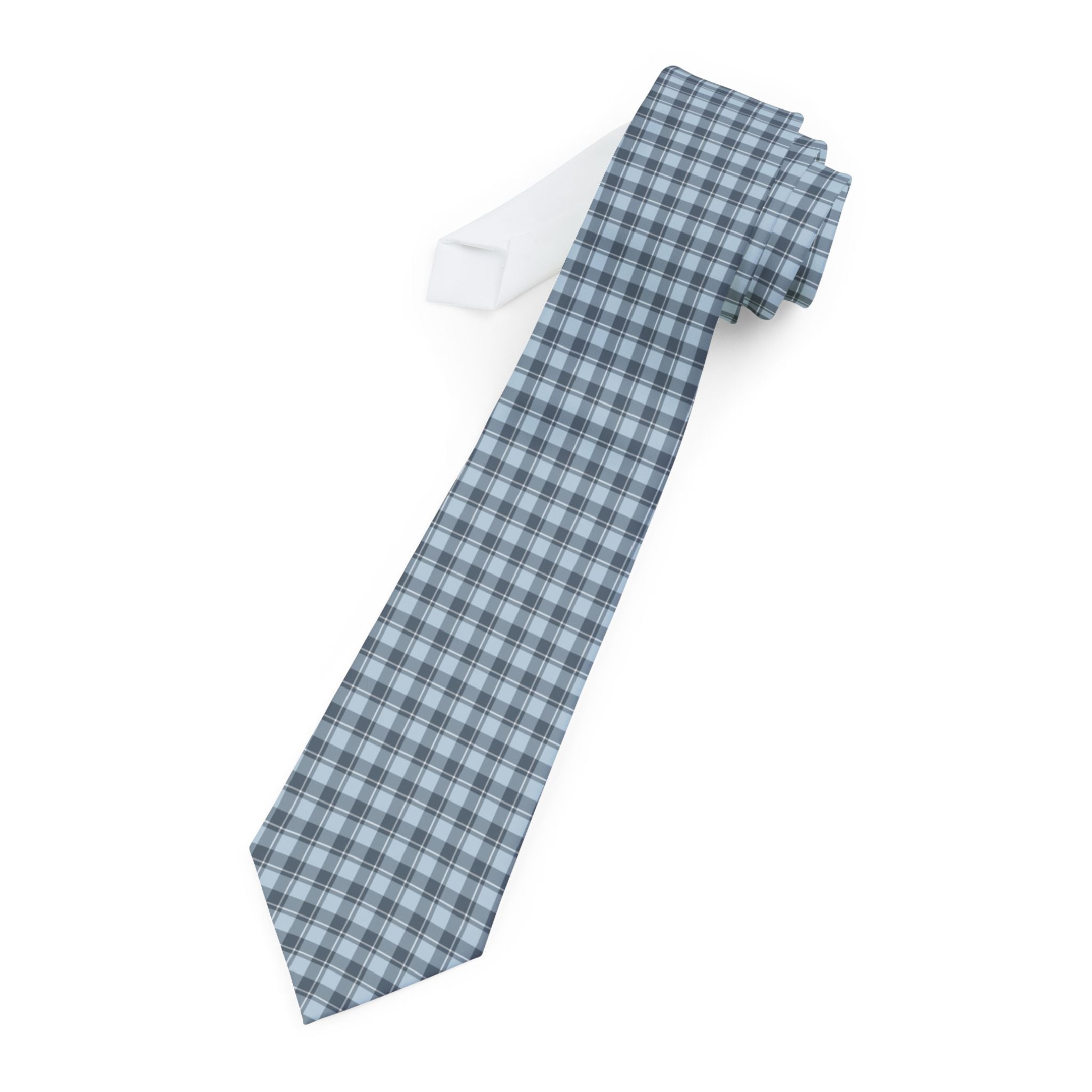 Klosters Talisman Tie - Ice Slate Tartan