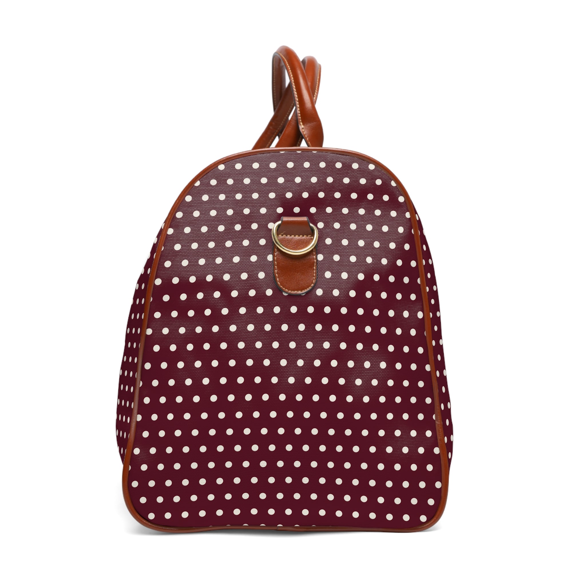 Belrose - Burgundy Ivory Pin Dot Travel Bag