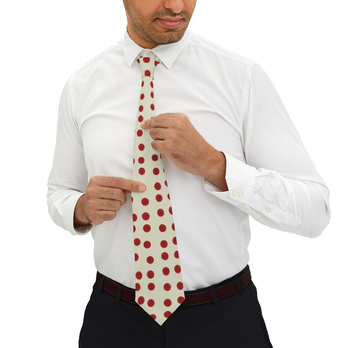 Lurs Talisman Tie - Scarlet Tulip Rows
