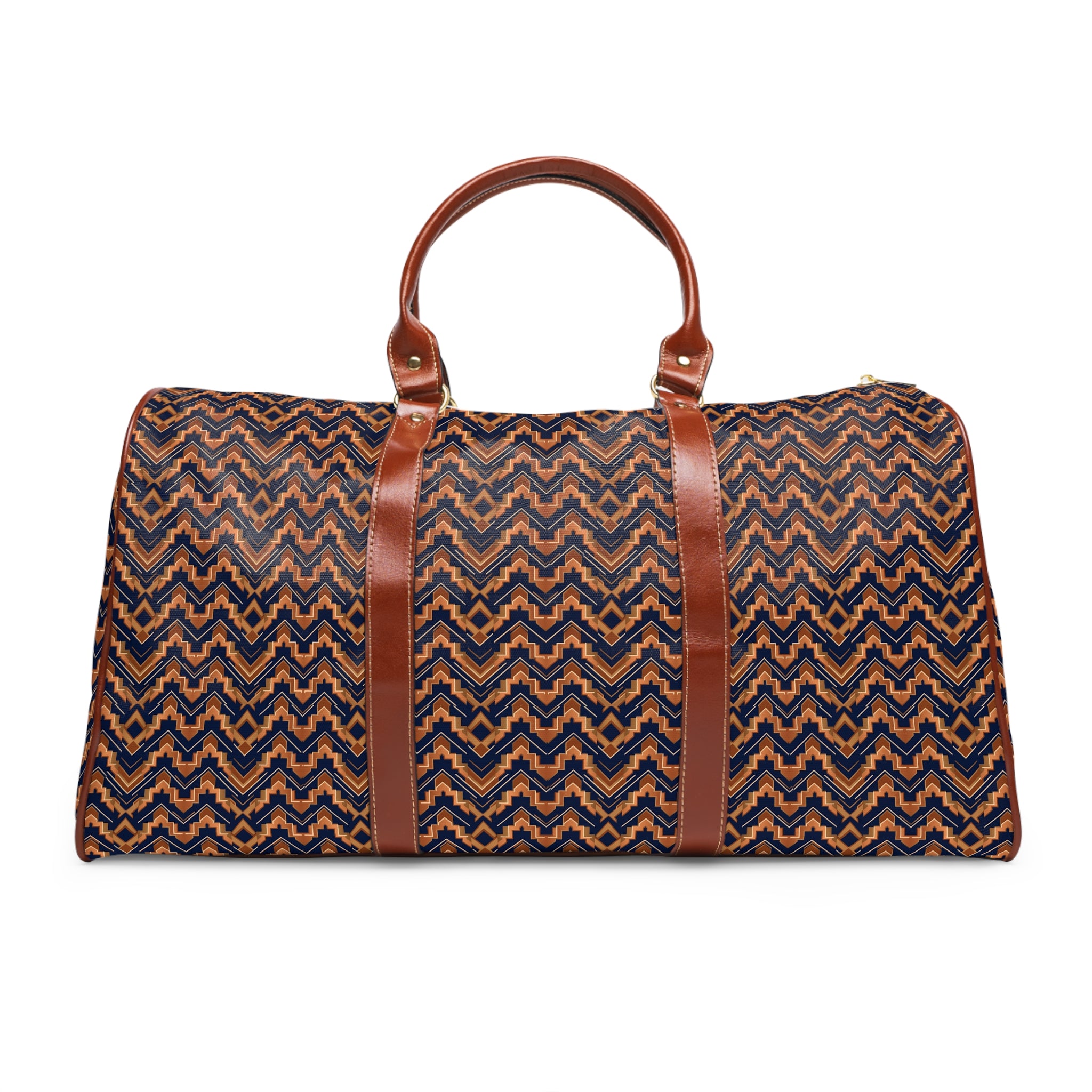 Brioude - Copper Deco Chevron Travel Bag