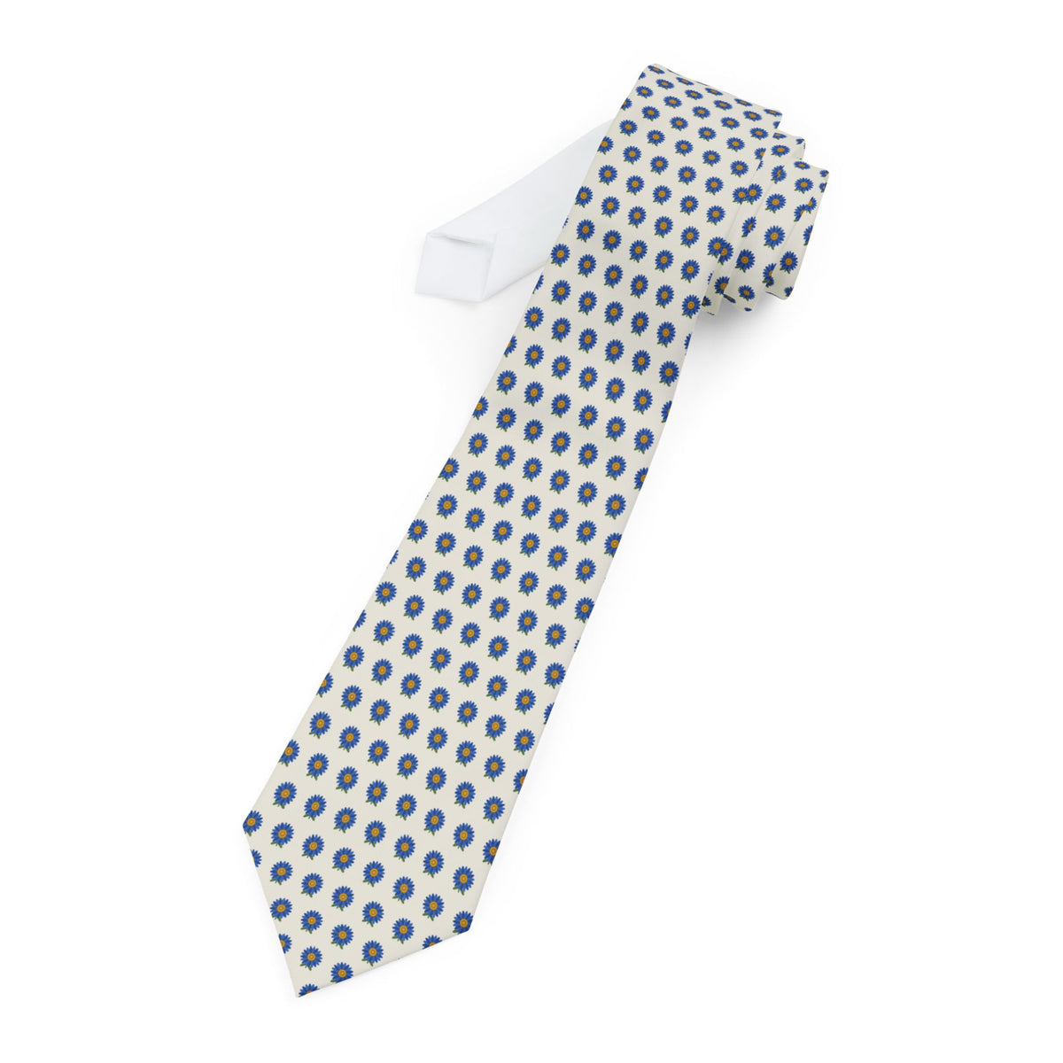 Tyszkiewicz Satin Edition - Ivory & Blue Aster Tie