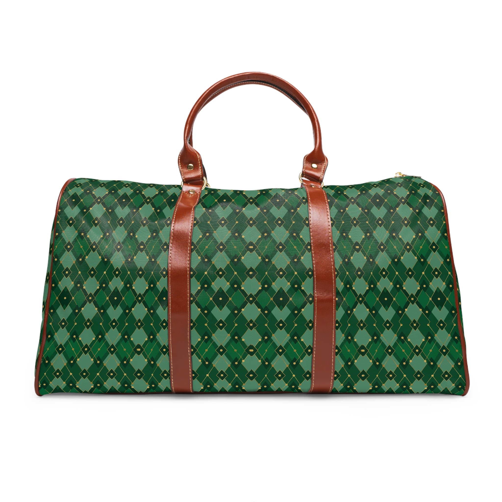 Uzerche - Emerald Harlequin Gold Travel Bag