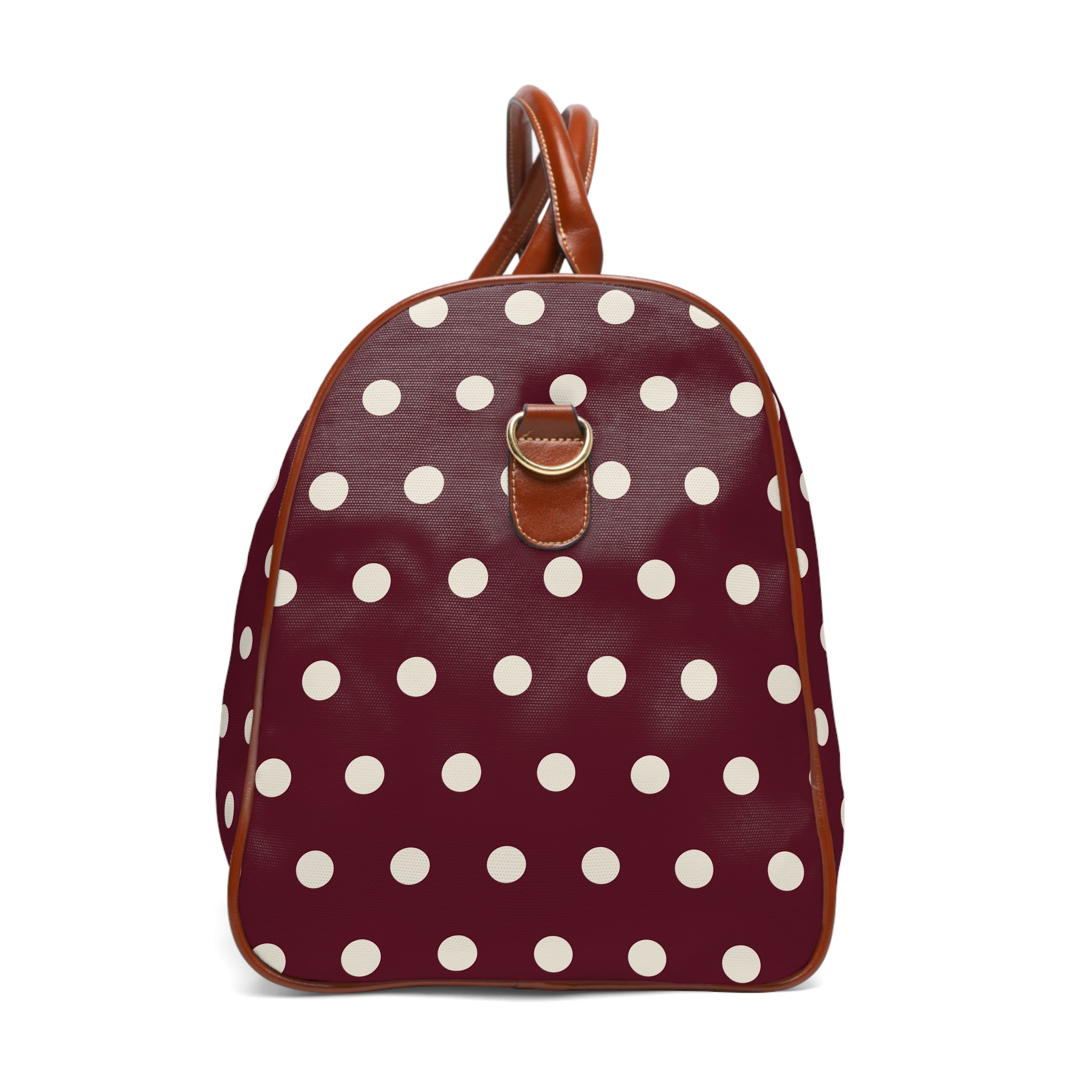 Jerez - Burgundy Cream Bold Dot Travel Bag