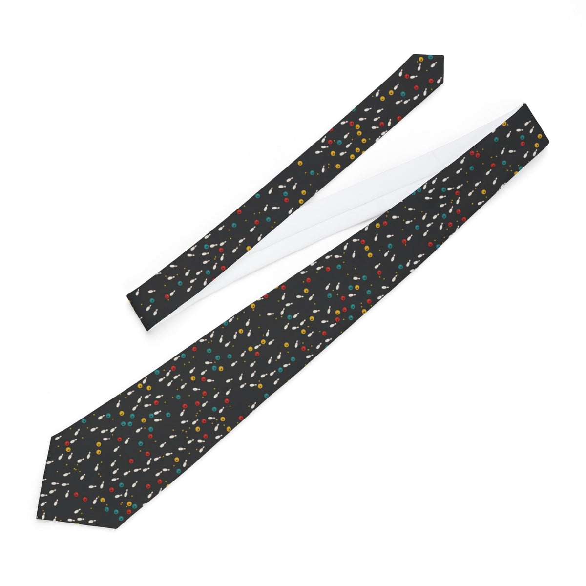 Sandberg Satin Edition - Black & Red Bowling Tie