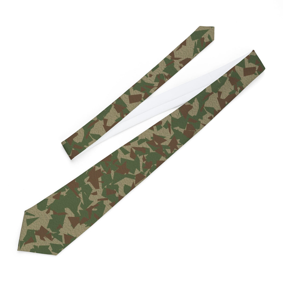 Scharnhorst Satin Edition - Tan & Green Splinter Camo Tie