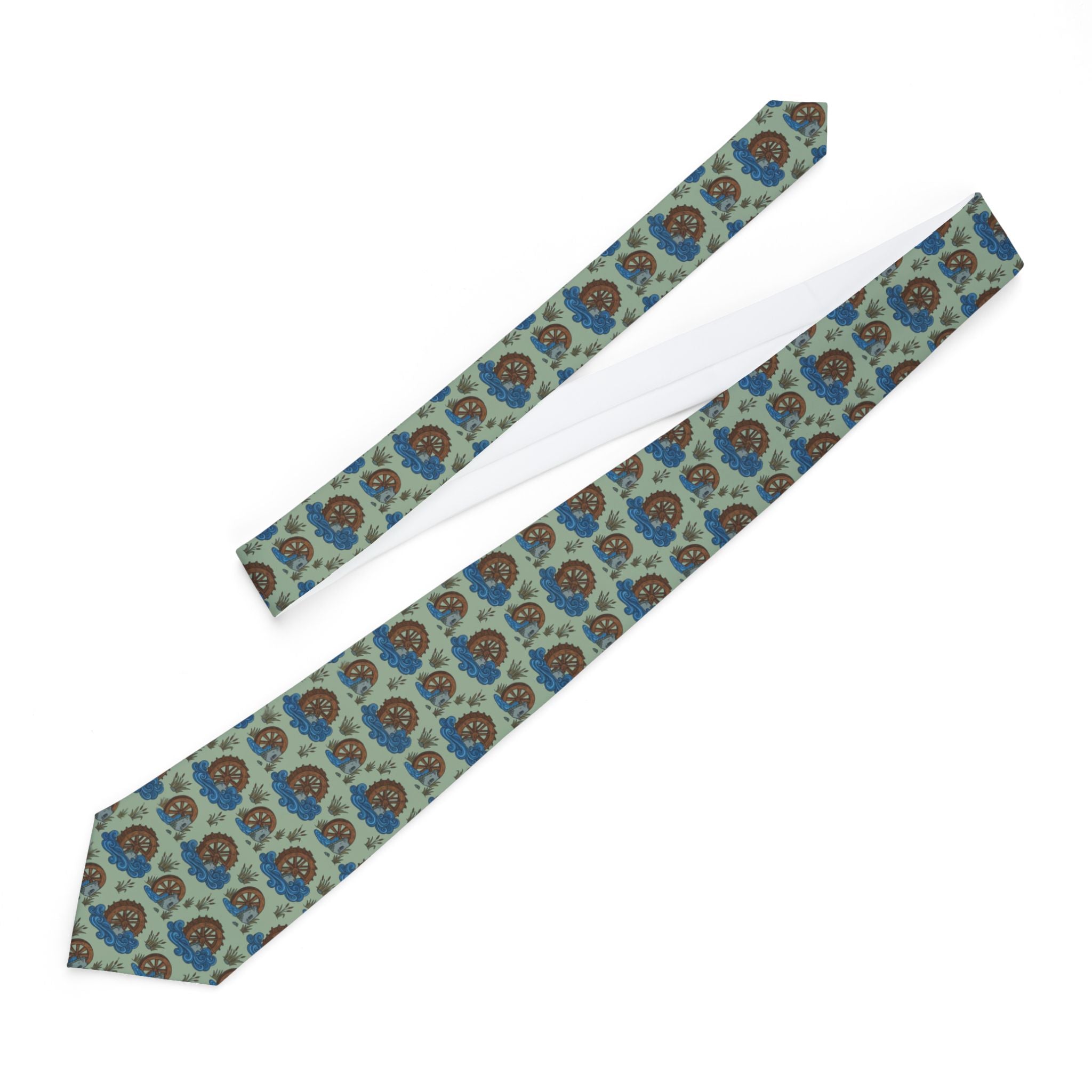 Kentmere Talisman Tie - Watermill Wheel Turn
