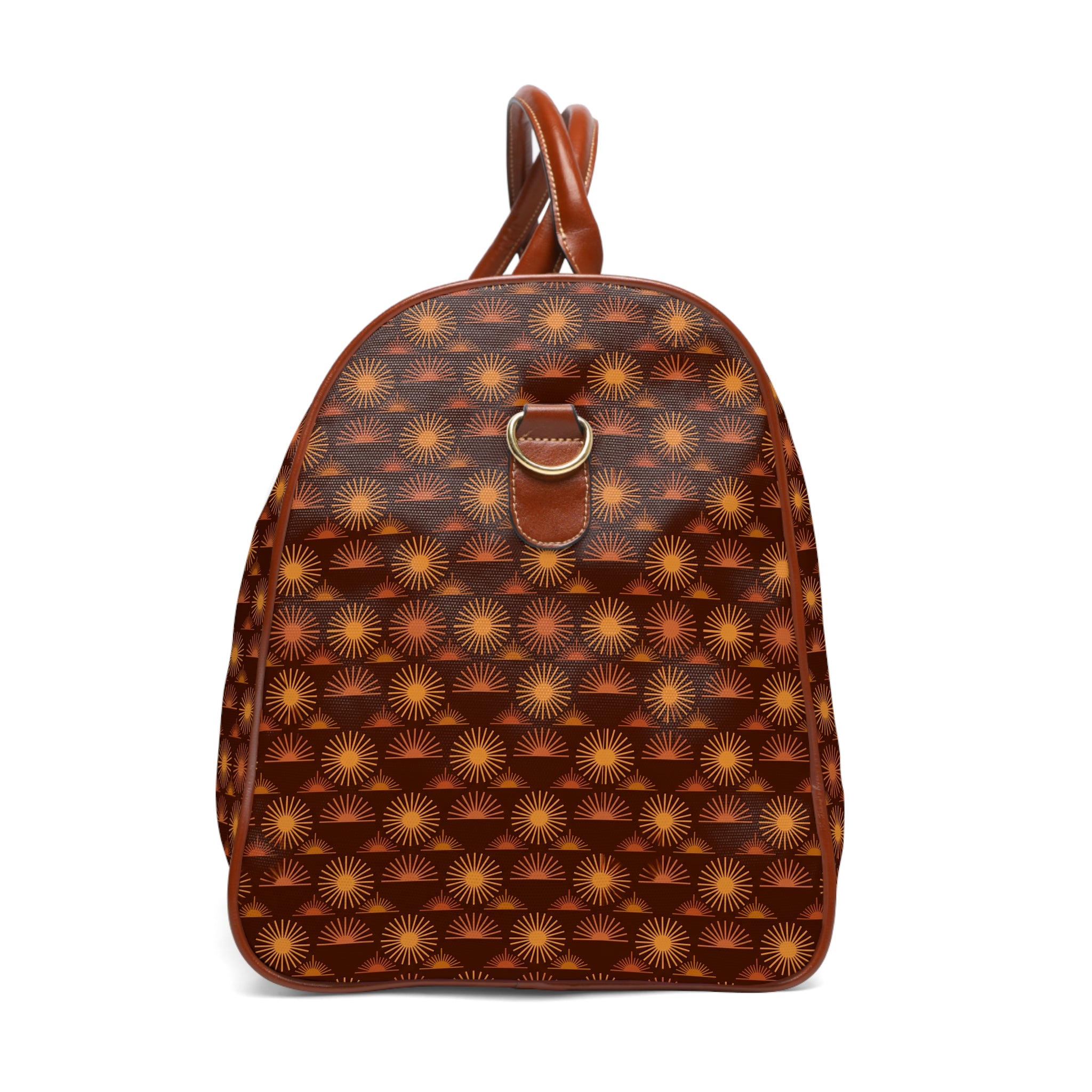 Oppedette - Ochre Sunburst Tile Travel Bag