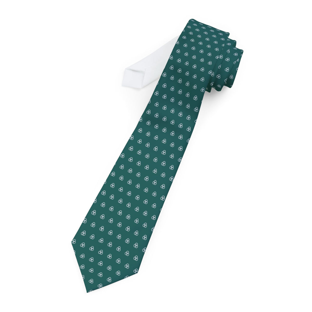 Unterwasser Talisman Tie - Teal Silver Trefoil Foulard