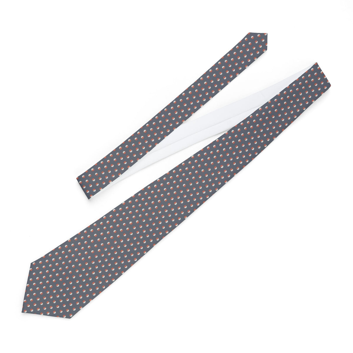 Tessin Satin Edition - Grey Two-Tone Dot Tie