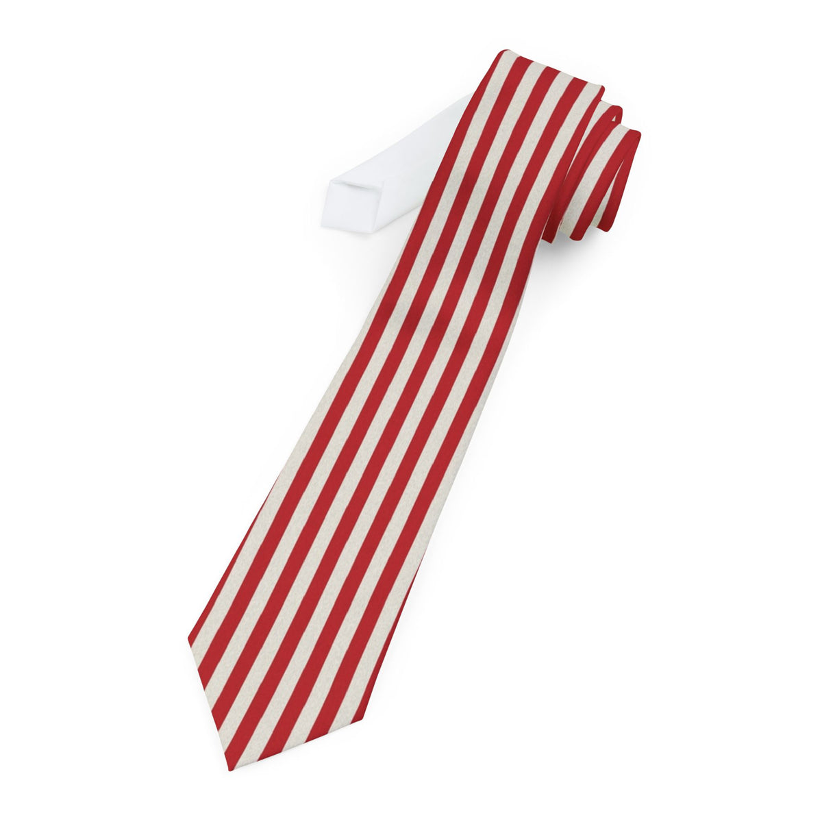 Hierta Satin Edition - Red & White Deckchair Stripe Tie