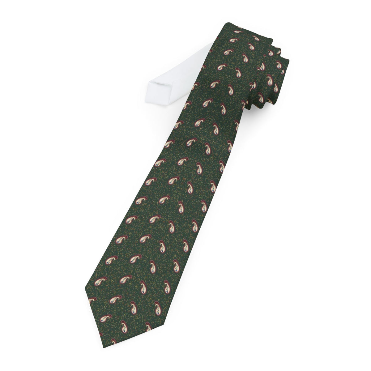 Csaky Satin Edition - Forest & Ivory Kashmir Paisley Tie