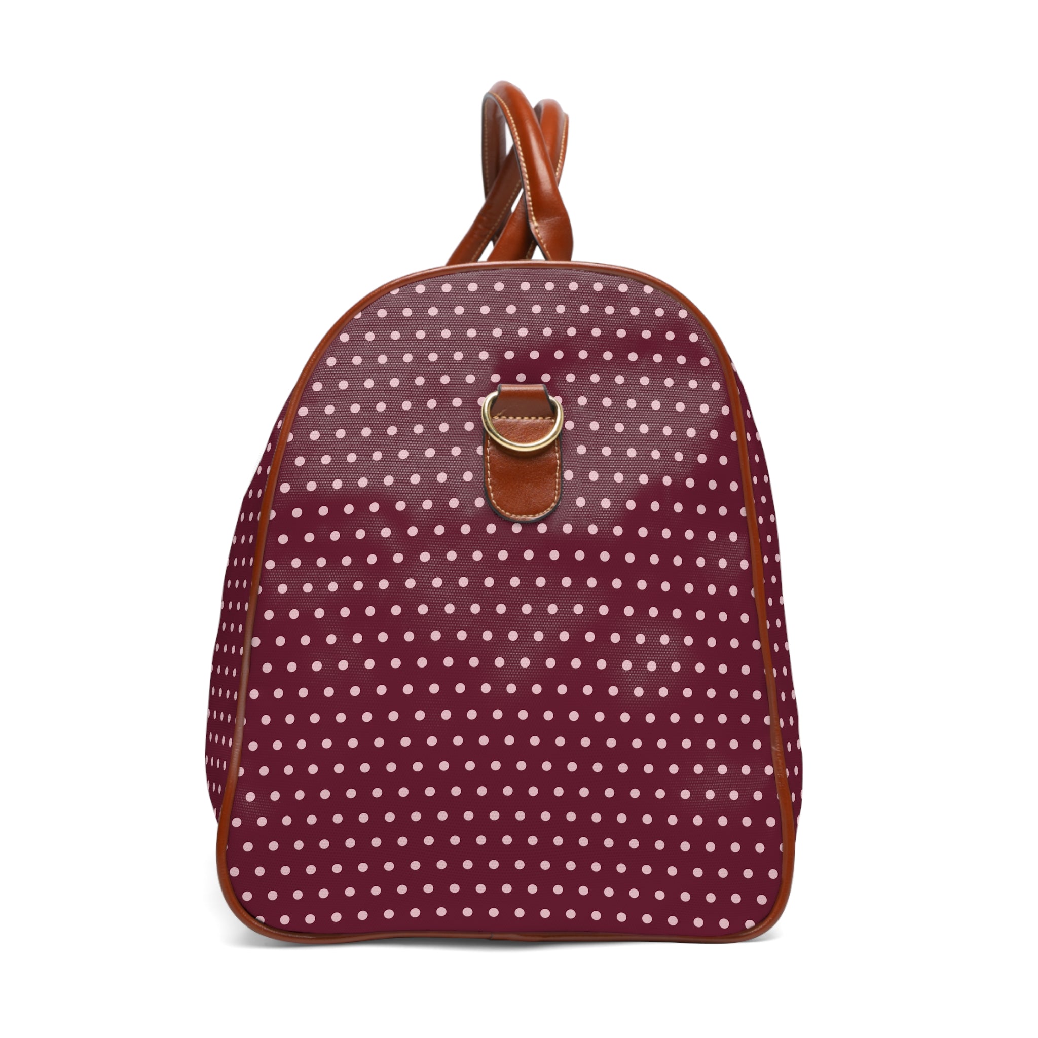 Lindoro - Wine Blush Pin Dot Travel Bag