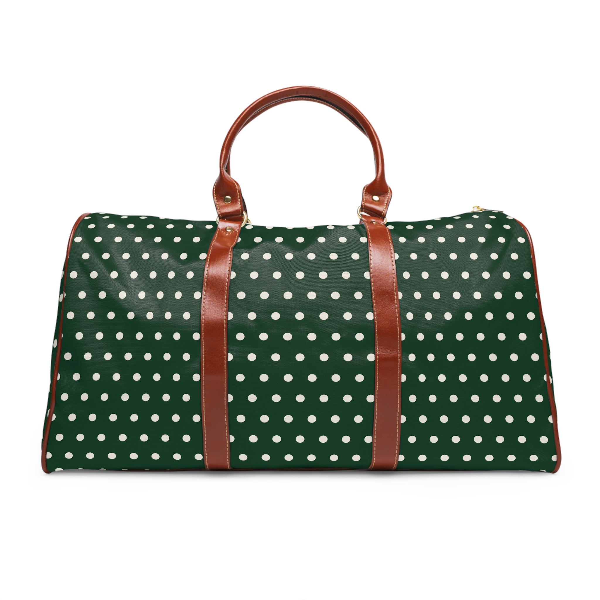 Verona - Forest Ivory Polka Dot Travel Bag