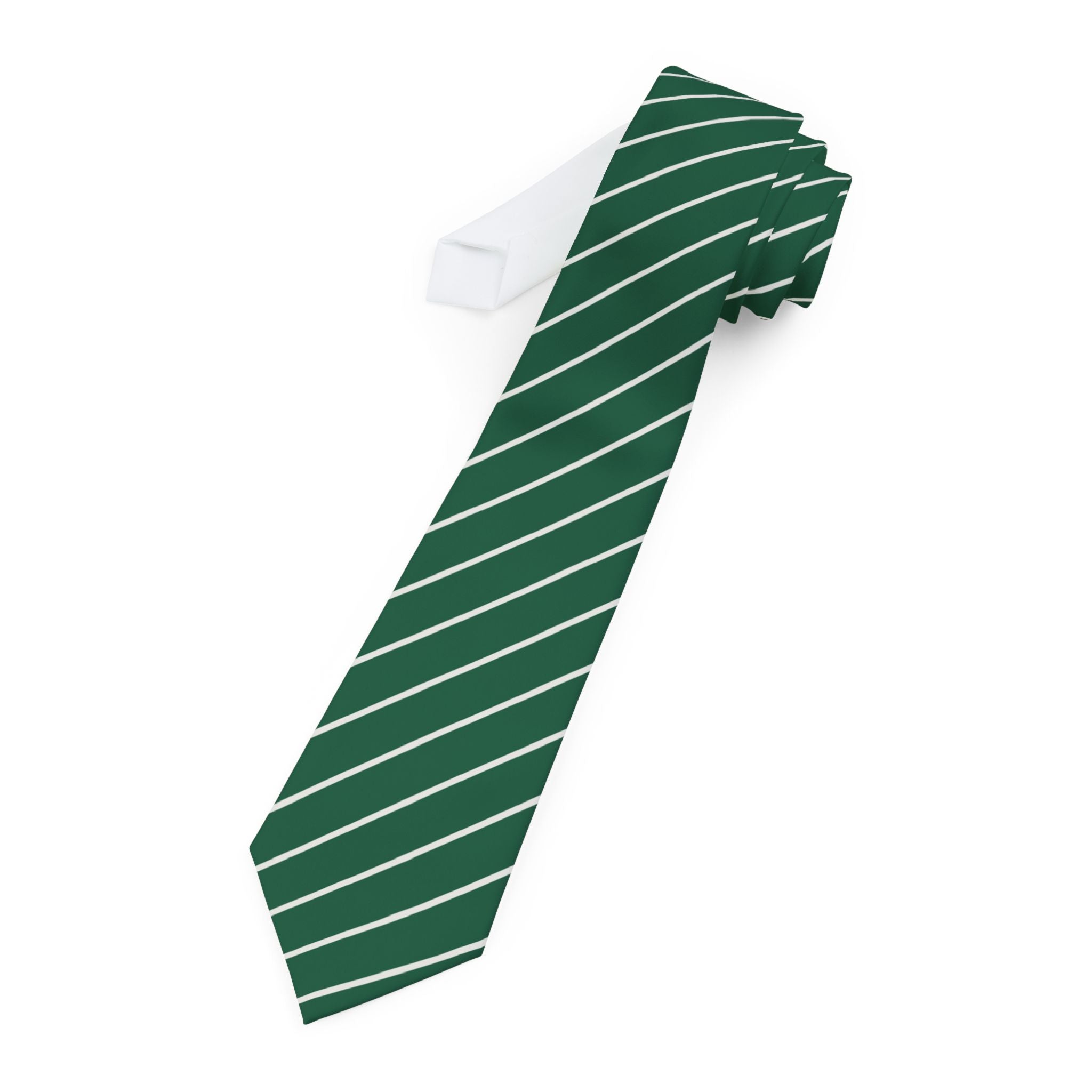 Chiavari Talisman Tie - Green White Stripe